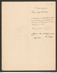 k.k. naturhistorisches Hofmuseum, Intendanzakten 1885-1896 (Hauer), Aktenzahl Z.216.a/1888, Seite 4